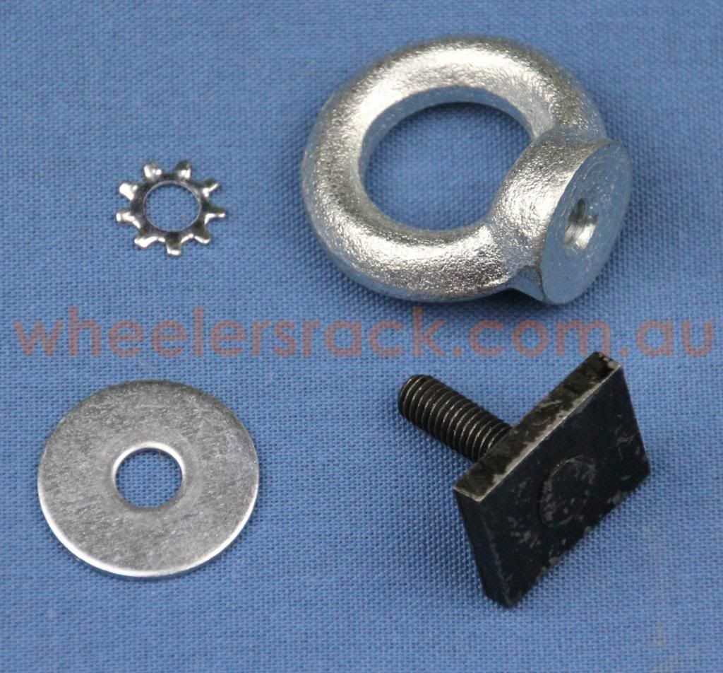 M6 Eye Bolt Nut Tie Point Thule Rhino Rola Prorack Whispbar roof rack